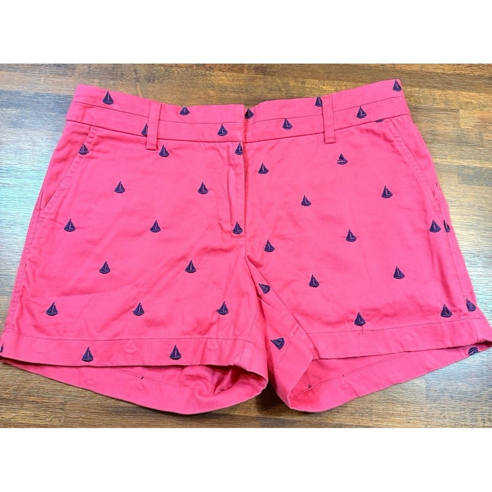 Women's Chino pink sailboat shorts size 6.  Summer vacay, boating, classic